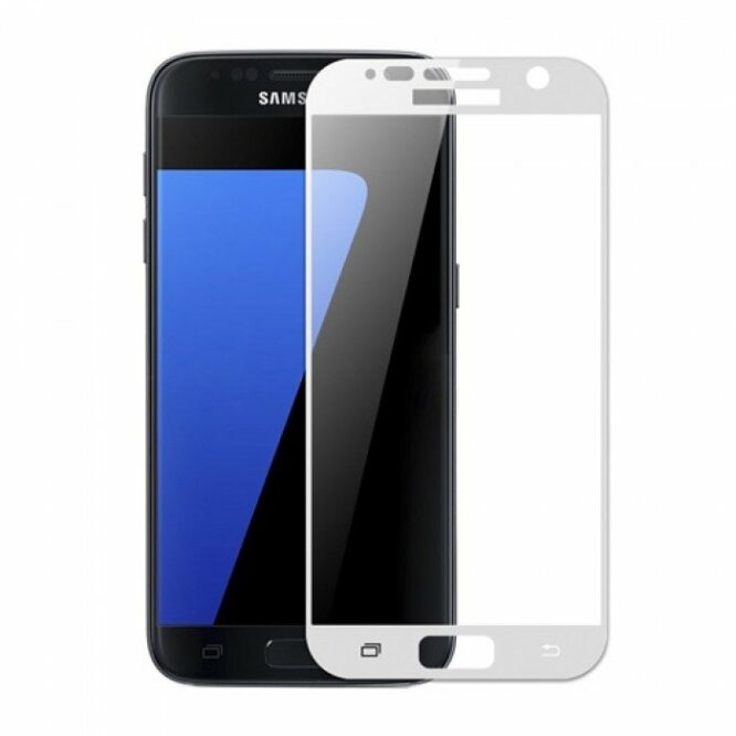 tvrzené sklo Galaxy S7 bílý rámeček