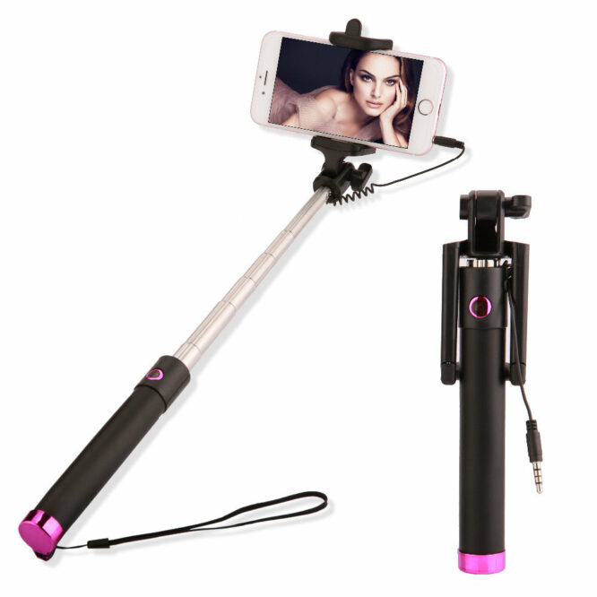 selfie tyč fialová