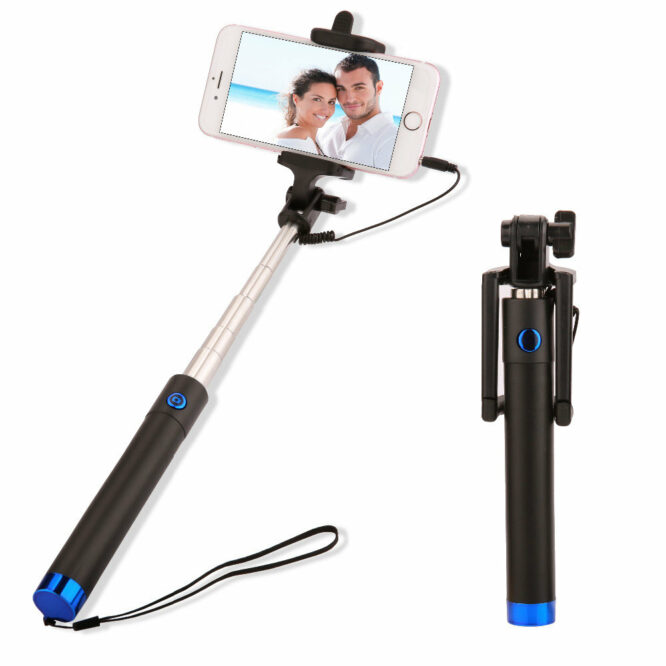 selfie tyč modrá