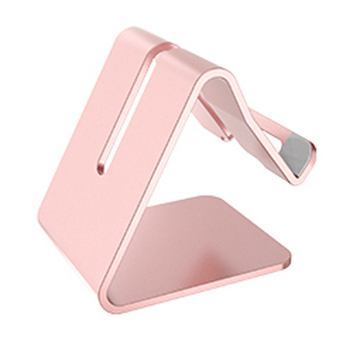 Univerzální hliníkový stojan na telefon - barva růžová