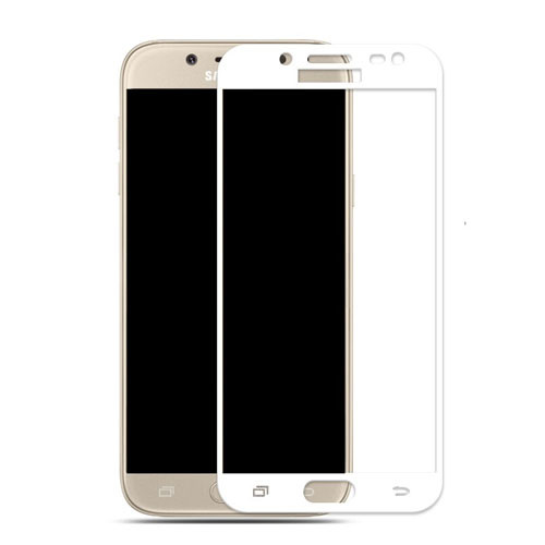 Tvrzené sklo na Samsung Galaxy J5 - 2017 s rámečkem bílá barva
